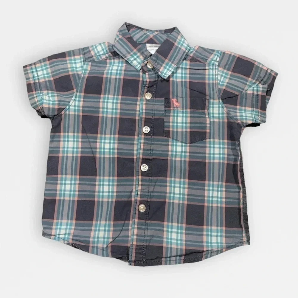 4/$20 Carter’s Plaid Boy’s Button Down Shirt -  12M